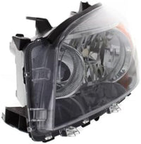 Set Of 2 Front Head Light Assembly Lens & Housing With Black Interior Left Driver & Right Passenger Side Direct Replacement Compatible With 2006-2008 Toyota RAV4 TO2518107 TO2519107
