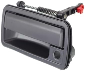 Set of 2 Front Exterior Door Handle Smooth Black with Key Hole Left Driver & Right Passenger Side Direct Replacement Compatible with 1994-2004 GMC Sonoma / 1995-2005 Chevrolet Blazer