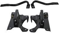 Front Bumper Brackets + Extension And Outer Brace Support Steel Right Passenger & Left Driver Side Direct Replacement Compatible With 2007-2013 Chevrolet Silverado 1500 GM1066180