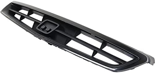 Front Grille Primed Shell And Insert ABS Plastic Direct Replacement Compatible With 1999-2000 Honda Civic HO1200147