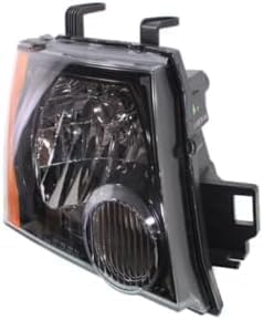 Set Of 2 Front Head Light Assembly With Black Interior Left Driver & Right Passenger Side Direct Replacement Compatible With 2009-2015 Nissan Xterra NI2502189 NI2503189