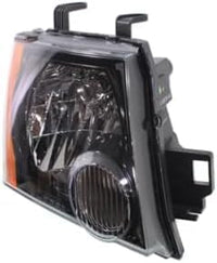 Set Of 2 Front Head Light Assembly With Black Interior Left Driver & Right Passenger Side Direct Replacement Compatible With 2009-2015 Nissan Xterra NI2502189 NI2503189