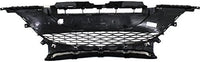 Front Bumper Grille Textured Gray Plastic Direct Replacement Compatible With 2010-2011 Mazda 3 MA1036112 BBM4501T1H