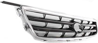 Front Grille Assembly Chrome Shell with Painted Silver Black Insert Plastic Direct Replacement Compatible With 2000-2001 Toyota Camry TO1200225 53111AA020