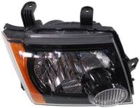 Set Of 2 Front Head Light Assembly With Black Interior Left Driver & Right Passenger Side Direct Replacement Compatible With 2009-2015 Nissan Xterra NI2502189 NI2503189