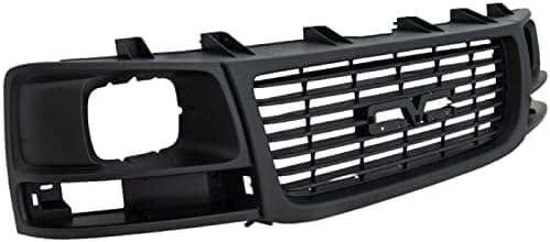 Front Grille Textured Shell And Insert With Sealed Beam Headlight Direct Replacement Compatible With 2003-2021 Chevrolet Express/GMC Savana 1500 2500 3500 GM1200531 22881262
