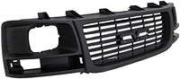 Front Grille Textured Shell And Insert With Sealed Beam Headlight Direct Replacement Compatible With 2003-2021 Chevrolet Express/GMC Savana 1500 2500 3500 GM1200531 22881262