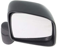 Front Mirror Manual Folding Non-Heated Textured Right Passenger Side Direct Replacement Compatible With 2003-2006 Jeep Wrangler CH1321259 CH1321240 CH1321234 55395060AD 55395060AB