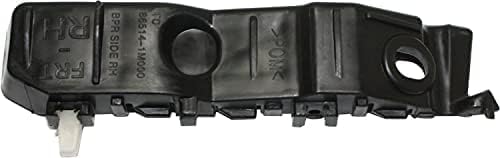 Set Of 2 Front Bumper Bracket Plastic Left Driver & Right Passenger Side Direct Replacement Compatible With 2010-2013 Kia Forte KI1067106 KI1066106 865141M000 865131M000