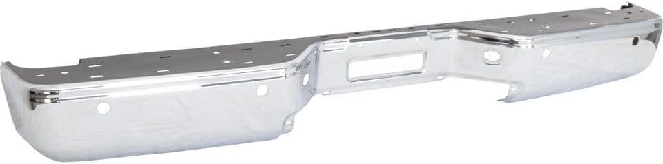 Rear Bumper Face Bar Only Chrome Steel Direct Replacement Compatible With 2007-2015 Nissan Titan NI1102150 850309FM0D