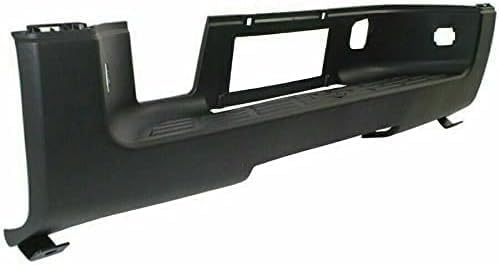 Rear Bumper Center Step Pad Textured Without Object Sensor Holes Direct Replacement Compatible With Chevrolet Silverado & GMC Sierra 1500 2007-2013 / 2500HD 3500HD 2007-2014 GM1191129