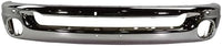Front Bumper Chrome Steel + Upper Cover Primed + Lower Valance Air Dam Textured + Brackets Left & Right Side Direct Replacement Compatible With 2002-2005 Dodge Ram 1500 CH1002383