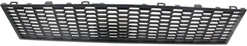 Front Bumper Center Grille Textured Plastic Without Active Cruise Control Direct Replacement Compatible With 2011-2016 BMW 5-Series BM1036131 51117903894