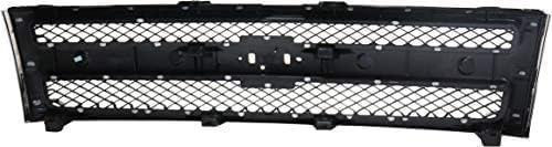 Front Grille Chrome Shell And Insert Plastic Factory Installed Direct Replacement Compatible With 2007-2013 Chevrolet Silverado 1500 GM1200572 25810707 19303978 22849840