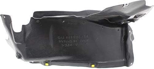 Front Section Fender Liner Right Passenger Side Direct Replacement Compatible With 2017-2018 Audi A4 AU1249134 8W0853888A-PFM