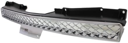 ont Upper & Lower Grilles Chrome Plastic Direct Replacement Compatible With 2007-2013 Chevrolet Avalanche / 2007-2014 Tahoe GM1200590 GM1200609 22830012 15944326