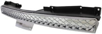 ont Upper & Lower Grilles Chrome Plastic Direct Replacement Compatible With 2007-2013 Chevrolet Avalanche / 2007-2014 Tahoe GM1200590 GM1200609 22830012 15944326