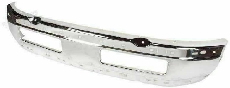 Front Bumper Chrome Steel + Upper & Lower Cover + Valance Air Deflector Textured Direct Replacement For 1994-2001 Dodge Ram 1500/1994-2002 2500 3500 CH1000232 CH1000160 CH1002256