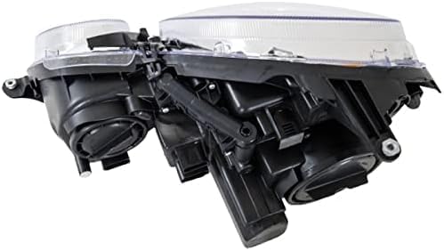Set Of 2 Front Head Light Assembly Plastic Left Driver & Right Passenger Side Direct Replacement Compatible With 2007-2009 Mercedes Benz E-Class MB2500100 MB2501100