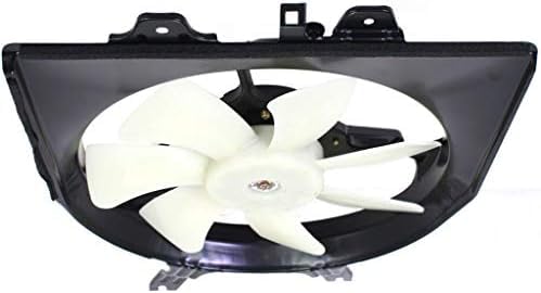 Front A/C Condenser Cooling Fan Assembly Plastic Direct Replacement Compatible with 2005-2010 Honda Odyssey HO3117101 38615RGLA01-PFM