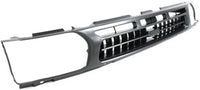 Front Grille Painted Dark Argent Shell And Insert Plastic Direct Replacement Compatible With 1996-1999 Nissan Pathfinder NI1200175 623100W001