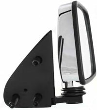 AUTOS PARTS PLUS Set Of 2 Front Mirror Manual Folding Non-Heated Chrome Plastic Left Driver & Right Passenger Side Direct Replacement Compatible With 1986-1994 Nissan D21 / 1995-1997 Pickup