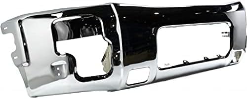 Front Bumper Face Bar Chrome Steel Direct Replacement Compatible With 2004-2015 Nissan Titan / 2005-2007 Armada NI1002136 62022ZR08A