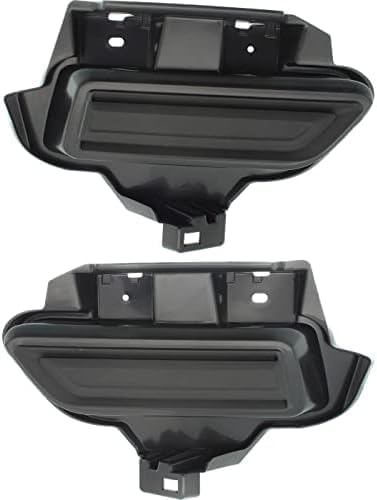 Set Of 2 Front Fog Lamp Cover Textured Right Passenger & Left Driver Side Direct Replacement Compatible With 2017-2019 Nissan Versa Note NI1039150 NI1038150 622569ME0J 622579ME0J