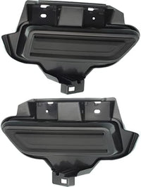 Set Of 2 Front Fog Lamp Cover Textured Right Passenger & Left Driver Side Direct Replacement Compatible With 2017-2019 Nissan Versa Note NI1039150 NI1038150 622569ME0J 622579ME0J