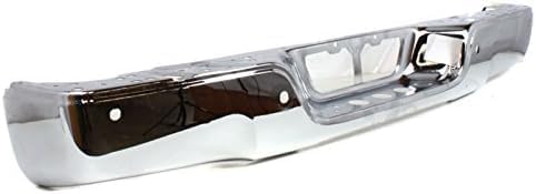 Rear Step Bumper Face Bar Chrome Steel Direct Replacement Compatible With 2007-2013 Toyota Tundra TO1102245 521510C090
