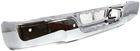 Rear Step Bumper Face Bar Chrome Steel Direct Replacement Compatible With 2007-2013 Toyota Tundra TO1102245 521510C090