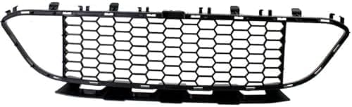 Front Bumper Center Grille Textured Plastic Direct Replacement Compatible With 2013-2019 BMW 3-Series BM1036137 51118068124