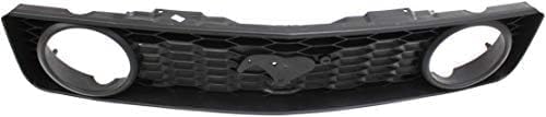 Front Bumper Upper & Lower Grille Textured Black Shell And Insert Plastic Direct Replacement Compatible With 2005-2009 Ford Mustang FO1200422 FO1036114 6R3Z8200BA 7R3Z17K945BA