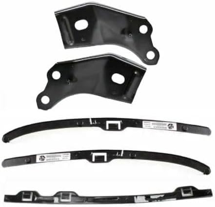 Front Bumper Primed Steel + Upper Filler + Lower Valance + Brackets & Retainer Center + Left Driver & Right Passenger Side Direct Replacement Compatible With 2001-2004 Toyota Tacoma