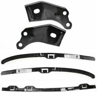 Front Bumper Primed Steel + Upper Filler + Lower Valance + Brackets & Retainer Center + Left Driver & Right Passenger Side Direct Replacement Compatible With 2001-2004 Toyota Tacoma