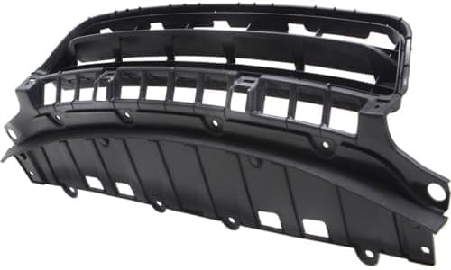 Front Bumper Grille Spoiler Assembly Textured Direct Replacement Compatible With 2009-2011 Honda Civic HO1036127 71107SNEA50