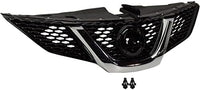 Front Grille Primed With Chrome Molding Plastic Direct Replacement Compatible With 2017 Nissan Rogue Sport NI1200288 623106MG0A