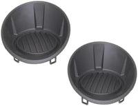 Set Of 2 Front Fog Light Cover Primed Plastic Left Driver & Right Passenger Side Direct Replacement Compatible With 2010-2013 Chevrolet Camaro GM1039119 GM1038119 92218022 92218021