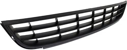 Front Bumper Grille Textured + Fog Light Covers Left Driver & Right Passenger Side Direct Replacement Compatible With 2011-2014 Volkswagen Jetta VW1036121 VW1038119 VW1039119