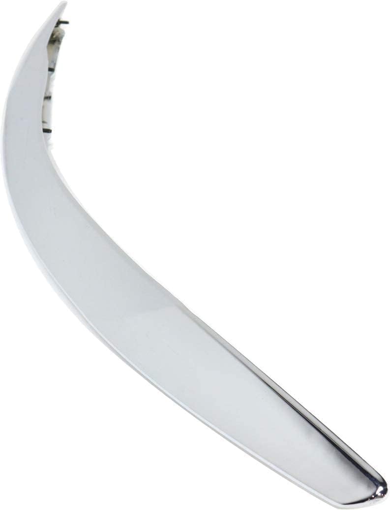 AUTOS PARTS PLUS Front Hood Molding Assembly Chrome Direct Replacement Compatible With 2011-2013 Hyundai Sonata HY1235101 863553S101