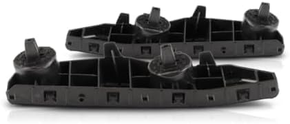 Set Of 2 Front Bumper Bracket Plastic Left Driver & Right Passenger Side Direct Replacement Compatible With 2013-2015 Nissan Sentra NI1033107 NI1032107 622243SH0A 622253SH0A