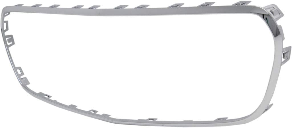Front Grille Molding Chrome Plastic Direct Replacement Compatible With 2017-2020 Mercedes Benz E-Class MB1202106 2138850200