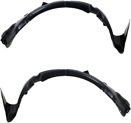 Set of 2 Front Fender Liner Right Passenger & Left Driver Side Direct Replacement Compatible with 2012-2014 Hyundai Accent HY1249122 HY1248122 868121R000 868111R000