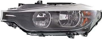 Front Headlight Assembly Halogen Right Passenger Side Direct Replacement Compatible With 2012-2015 BMW 3-Series BM2503169 63117338710