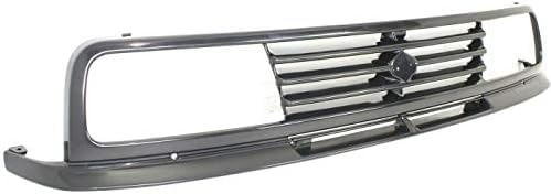 Front Grille Primed Shell And Insert Plastic Direct Replacement Compatible With 1989-1995 Suzuki Sidekick SZ1200104 7211160A30