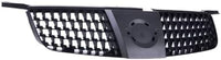 Front Grille Gray Shell And Insert Plastic Direct Replacement Compatible With 2004-2006 Nissan Sentra NI1200214 NI1200218 620706Z500 620706Z51A