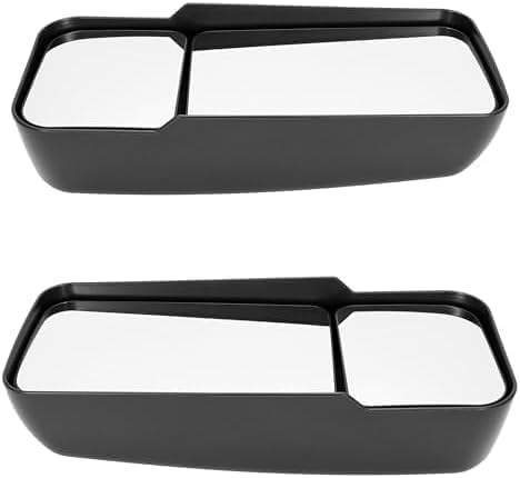 Set Of 2 Front Power Mirrors Manual Folding Heated Primed Right & Left Side Direct Replacement Compatible With 2003-2009 GMC C4500 Topkick/Chevrolet Kodiak GM1320687 GM1321687