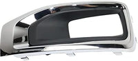 Set Of 2 Front Fog Light Molding Primed With Chrome Bezel Left Driver & Right Passenger Side Direct Replacement Compatible With 2015-2020 GMC Yukon/XL GM1039187 GM1038187 22936427