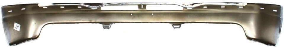 Front Bumper Chrome Steel + Upper Cover Textured + Lower Valance Air Deflector Direct Replacement Compatible With 2001-2002 Chevrolet Silverado 2500HD 3500 GM1002376 GM1051106