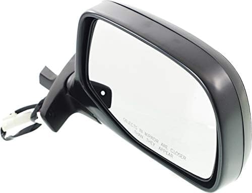 Front Side View Chrome Mirror Set Power Glass Manual Folding Right Passenger & Left Driver Side Direct Replacement Compatible With 1992-1997 Ford Bronco, F-150 F-250 F-350 FO1321124
